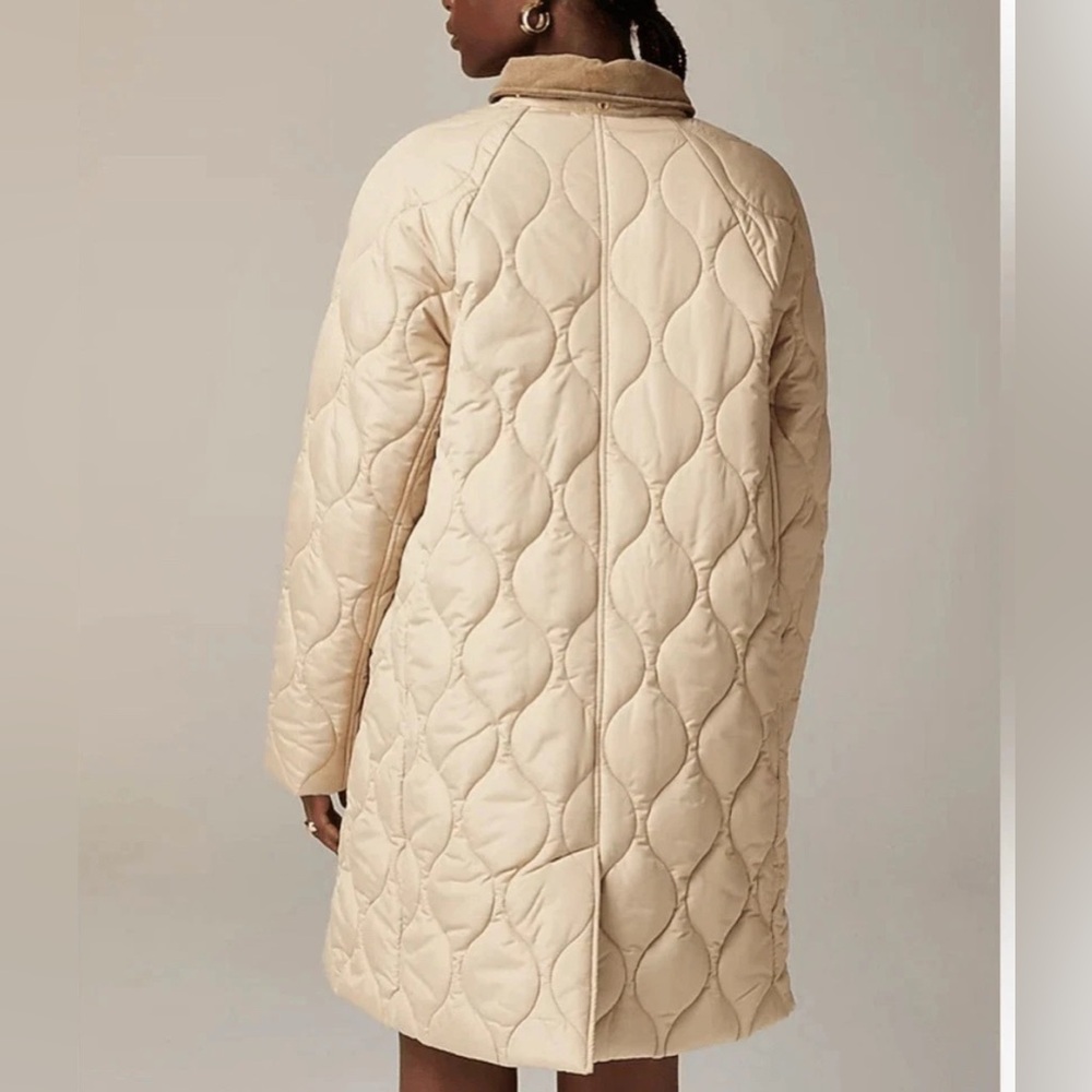 J Crew Stowe Puffer Jacket Primaloft Removeable Hood Size Medium #CD108 - Picture 2 of 15